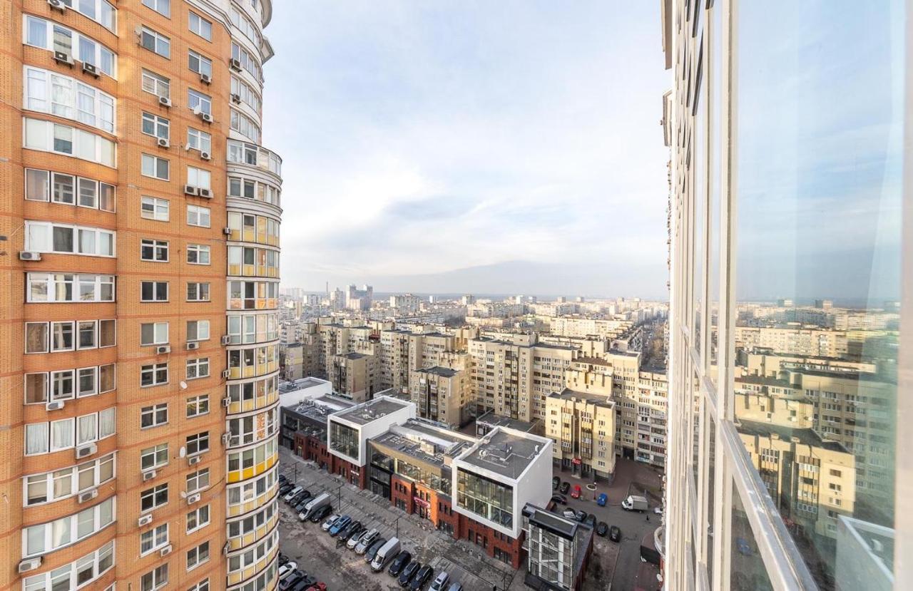 Luxury Apartments Smartplaza Obolon Metro Minskai Kyjev Exteriér fotografie